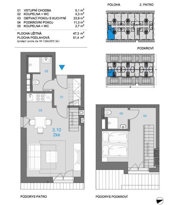 Apartman 2+Kk Долні-Морава Екстер'єр фото